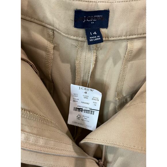 J.Crew Factory Wide-leg pleated twill trouser pant 14 - Picture 3 of 3